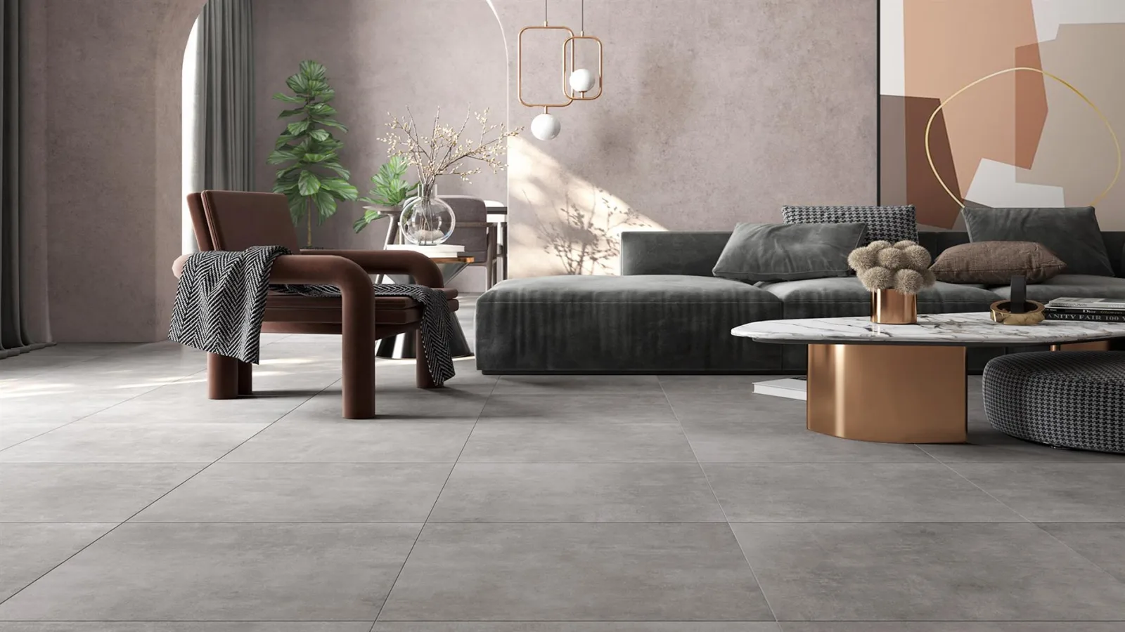 CEMENTINO Gri Bej 60x60 — 2
