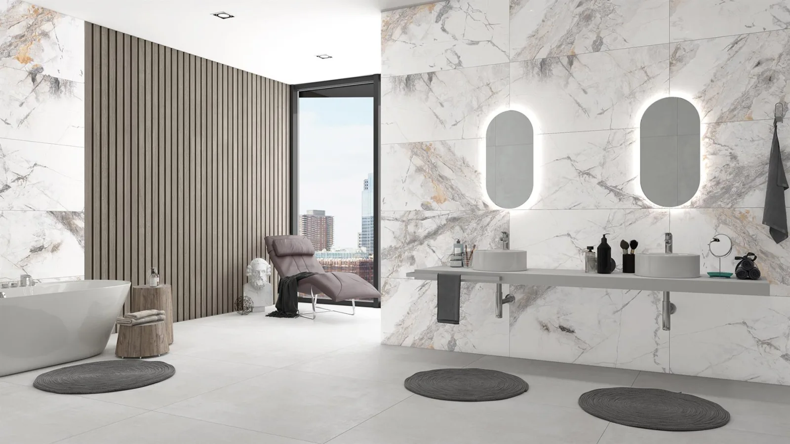 PREMIUM MARBLE VISAGE Koyu Gri 60x120 — 2