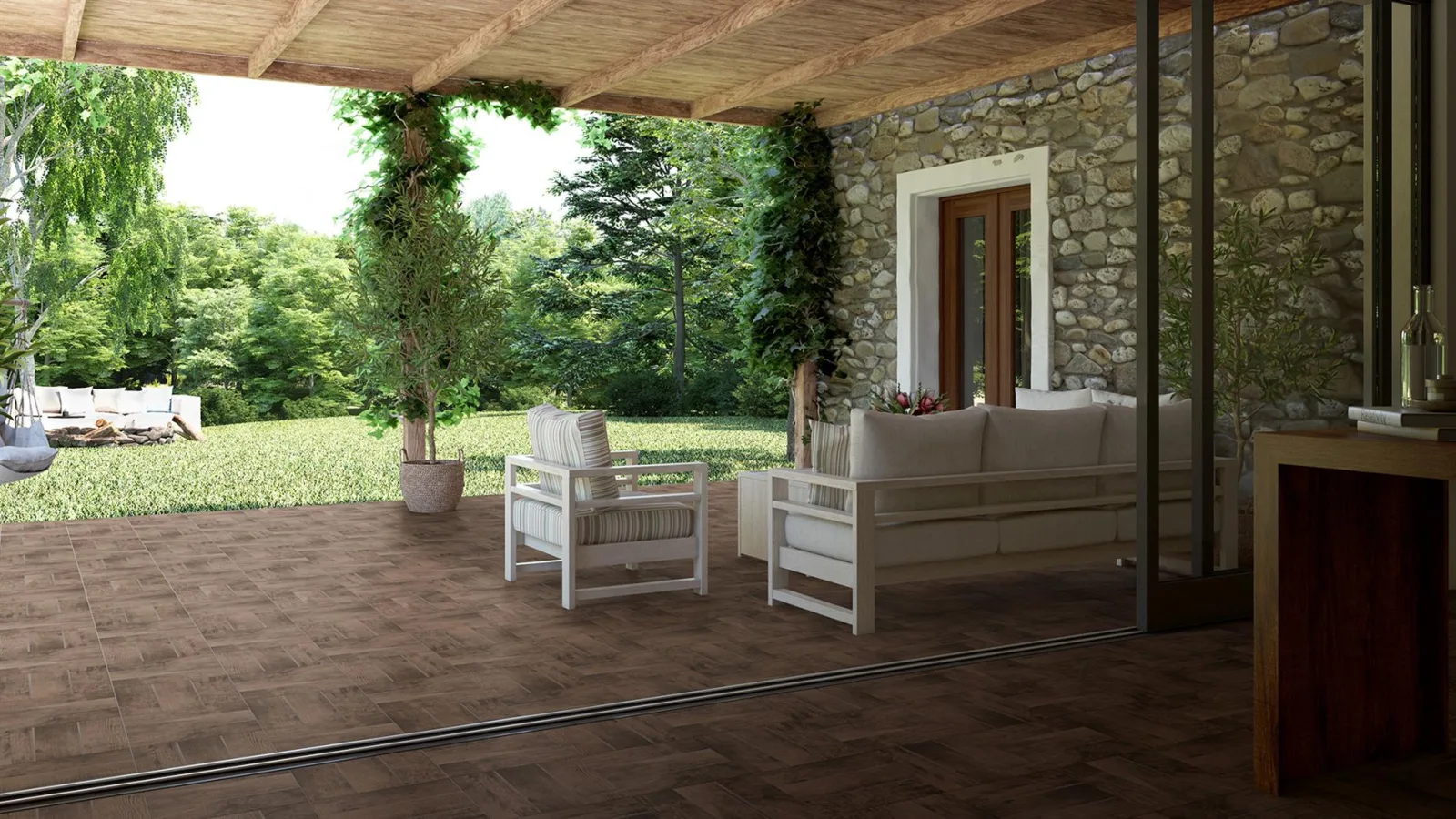 WOODLAND Bianco 33x33 — 2