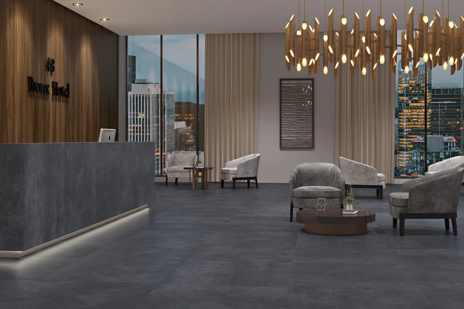 BRONX 80x80 Light Grey — 2