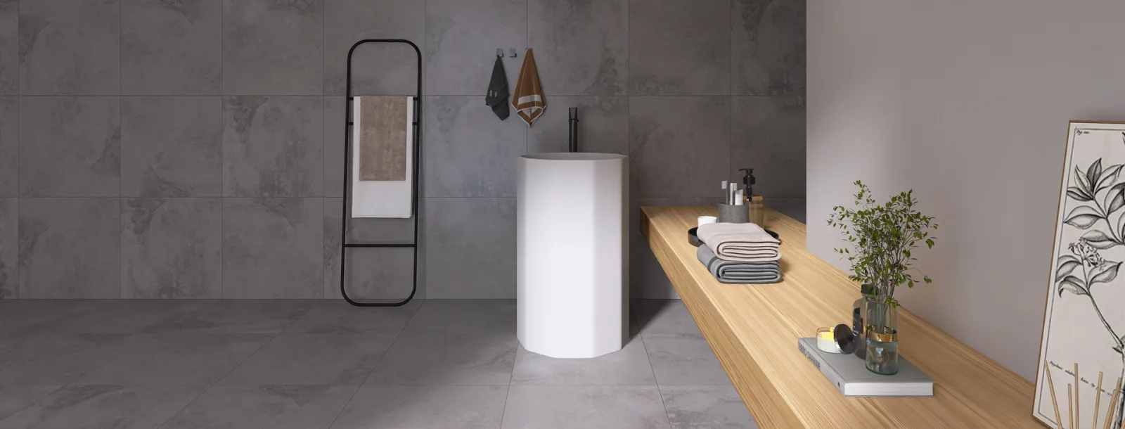 CEMENT 60x60 Light Grey — 3