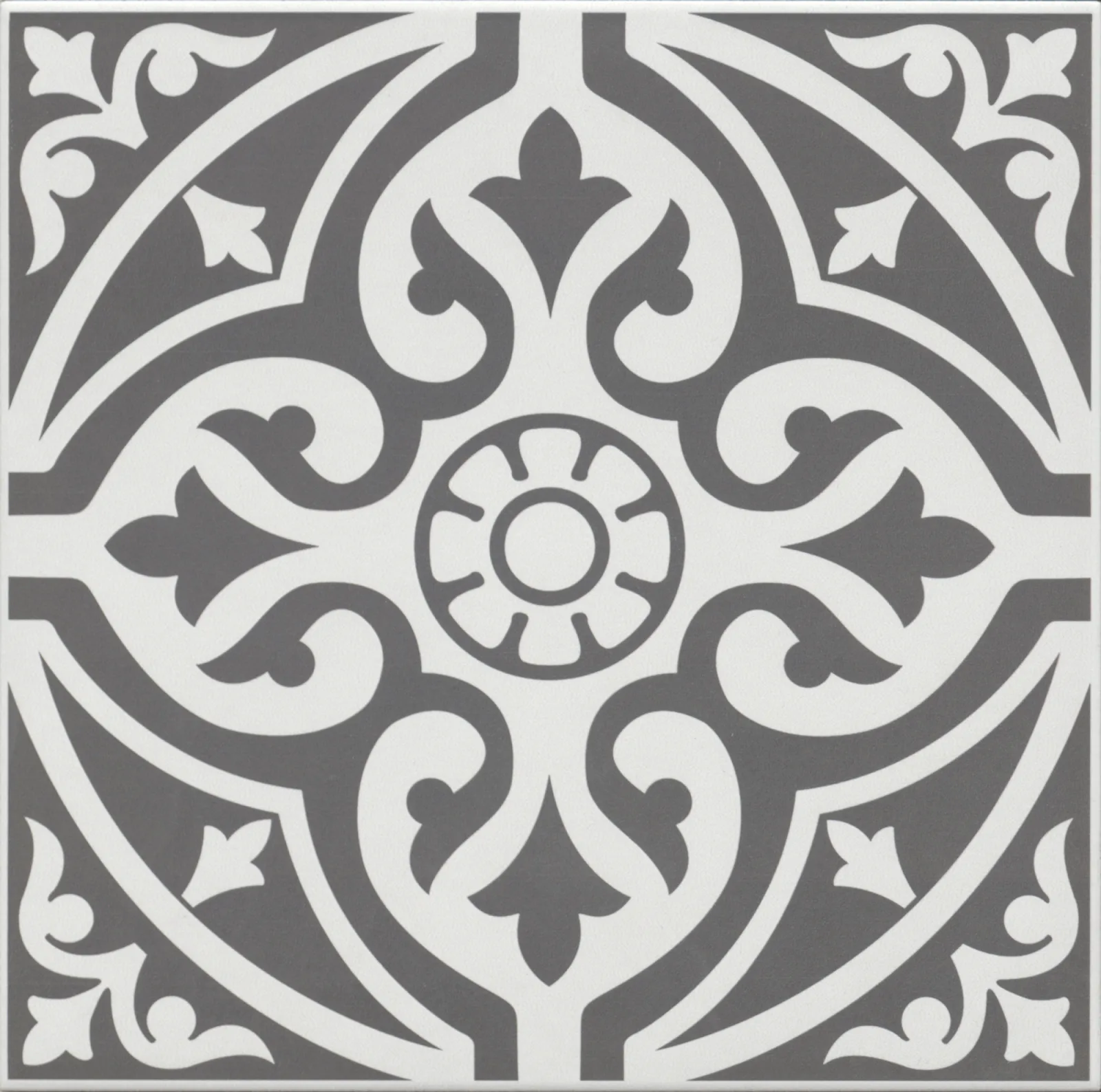 Ornament Mat Siyah Klasik Sırlı Granit — 5