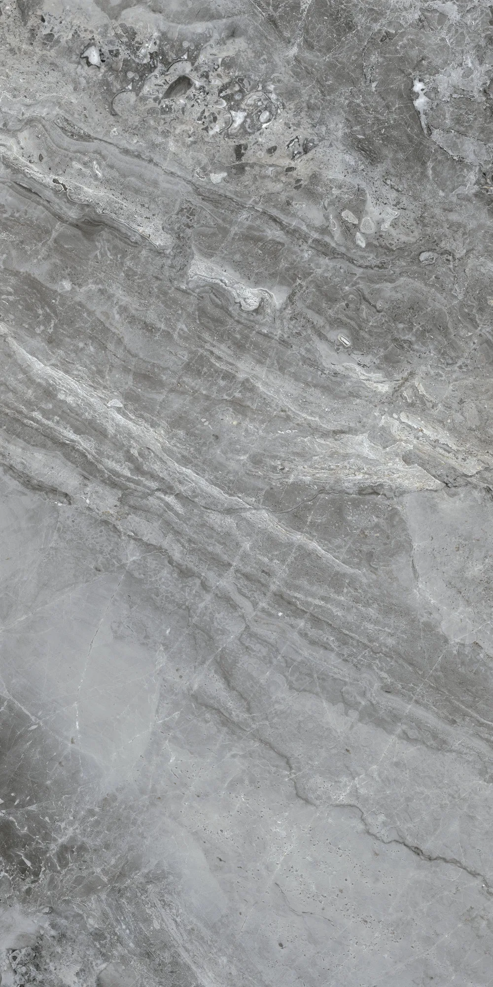 Nairobi Marble Parlak Gri Porselen Karo 60x120