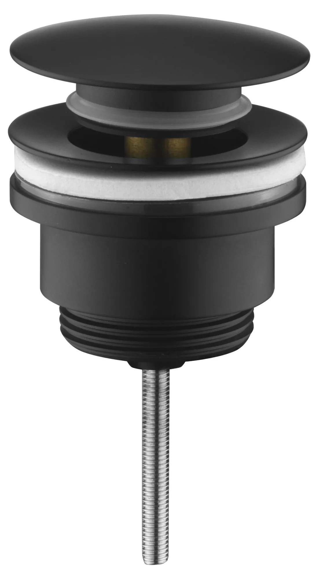 Novatik Universal Lavabo Süzgeci Yuvarlak Mat Siyah — 2