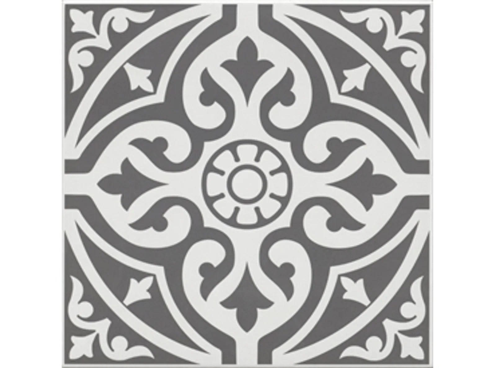 Ornament Mat Siyah Klasik Sırlı Granit — 2