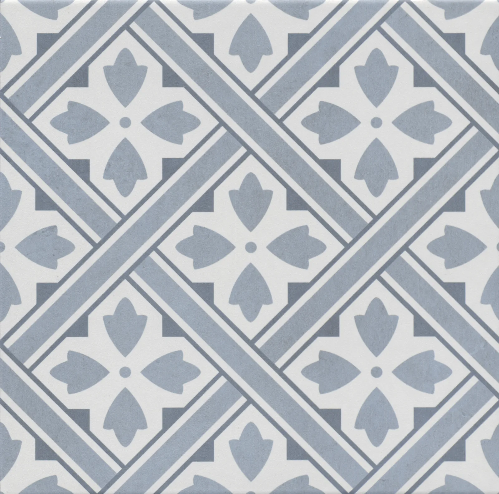 Ornament Mat Mavi Geometrik Sırlı Granit — 4