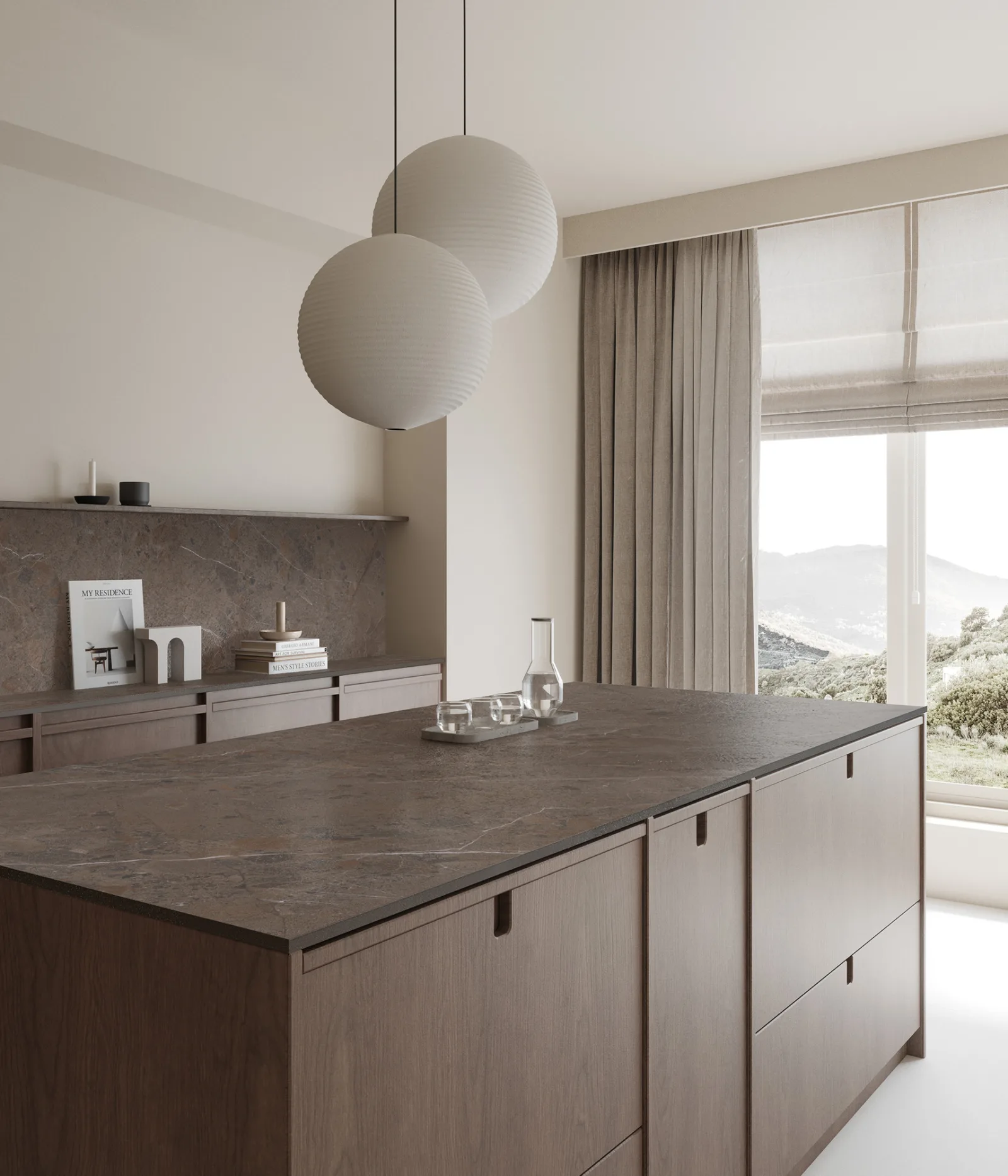 Imperiale Brown Mat Porselen Plaka 162x323