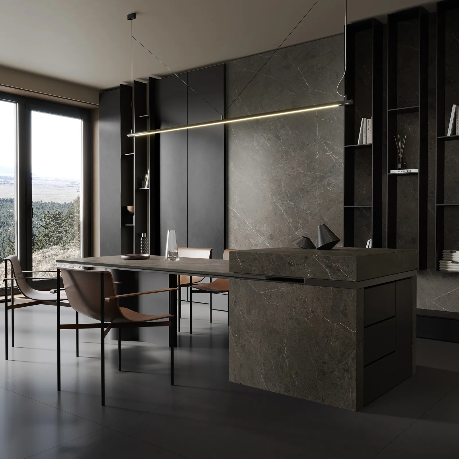 Imperiale Brown Mat Porselen Plaka 162x323 — 4