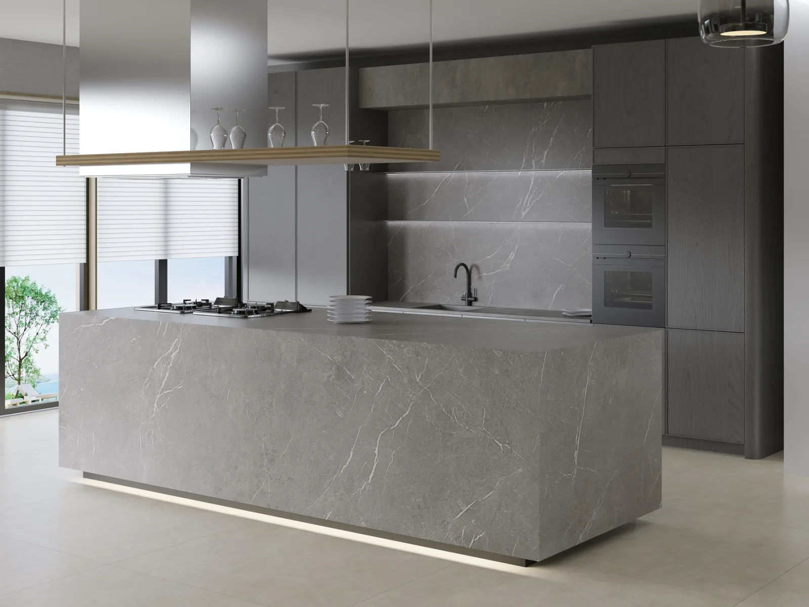 160x320 ARUNA GRİ MAT 12 MM REKTİFİYE — 2