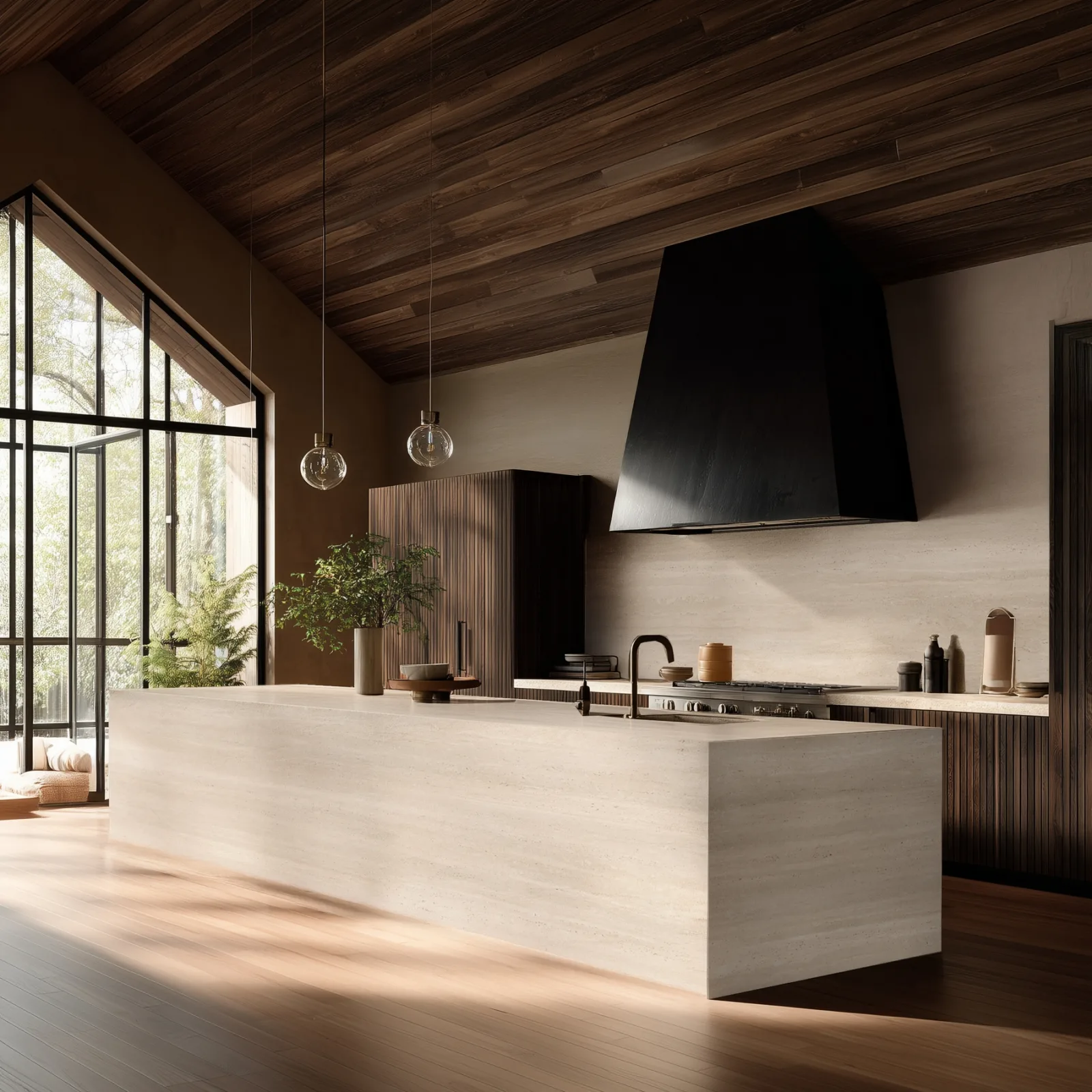 163x323 TRAVERTINE FİLDİŞİ MAT 12 MM