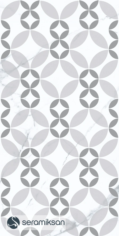 30*60 NORA GRİ GEOMETRİK MOTİF