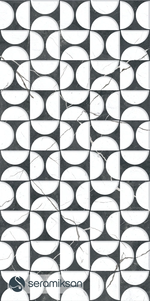 30*60 EROS GEOMETRİK BEYAZ MOTİF
