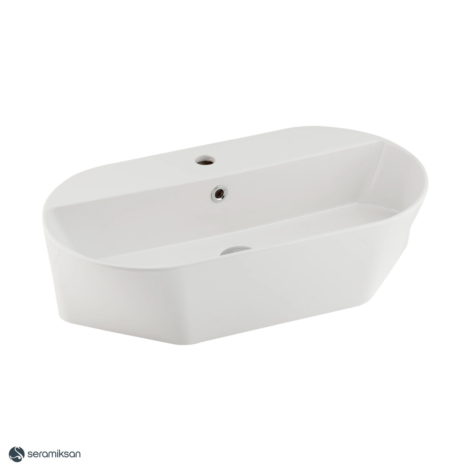 STELLA TEZGAH ÜSTÜ BATARYA DELİKLİ LAVABO 65 CM