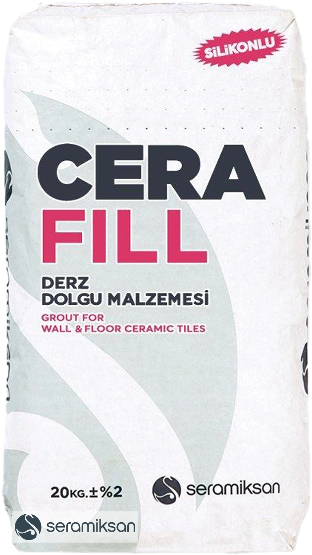 CERAFILL SİLİKONLU BEYAZ DERZ DOLGU 20 KG