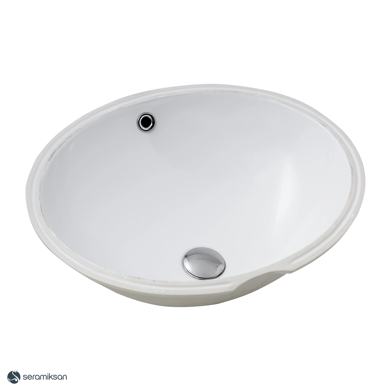 TEK PARÇA TEZGAH ALTI OVAL LAVABO 55 CM
