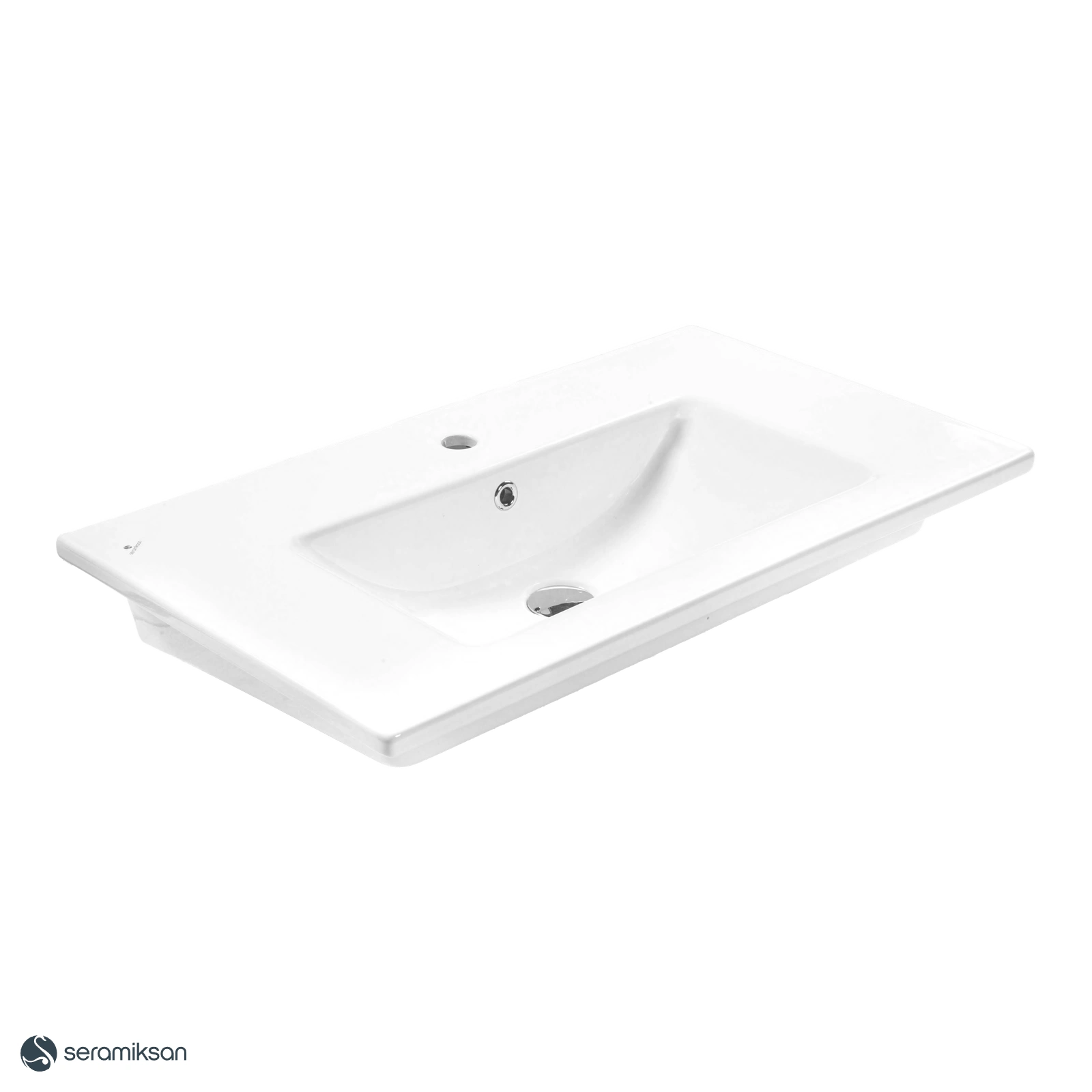LUNA MAT BEYAZ FLAT LAVABO 80 CM MOBILYA GEÇMELI