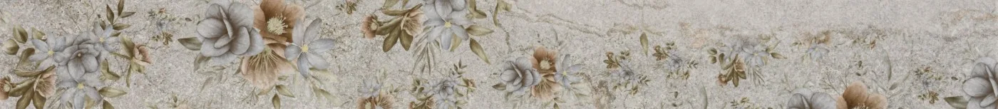 0100X0900 CAURI PERTERRE-GRİ FLOWER BORDÜR MAT — 2
