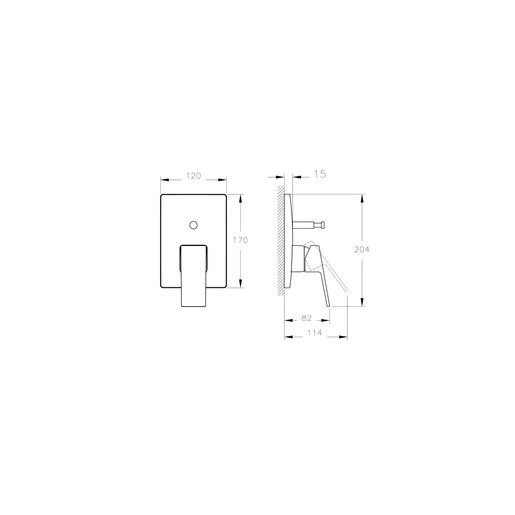 Minimax Square Ankastre Banyo Seti — 3
