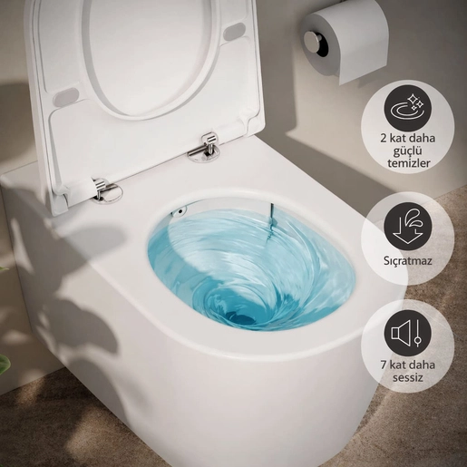 Metropole Round QuantumFlush Asma klozet — 2