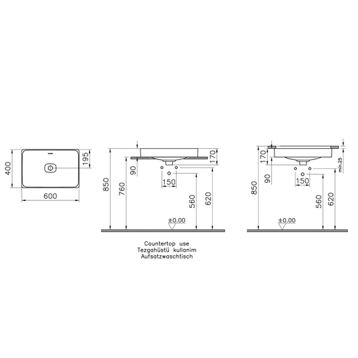 Metropole Tezgahaltı lavabo — 2