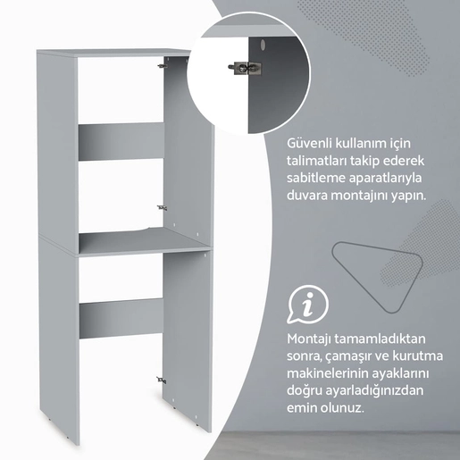 Shift T20 Çamaşır ve Kurutma Makinesi Dolabı — 4
