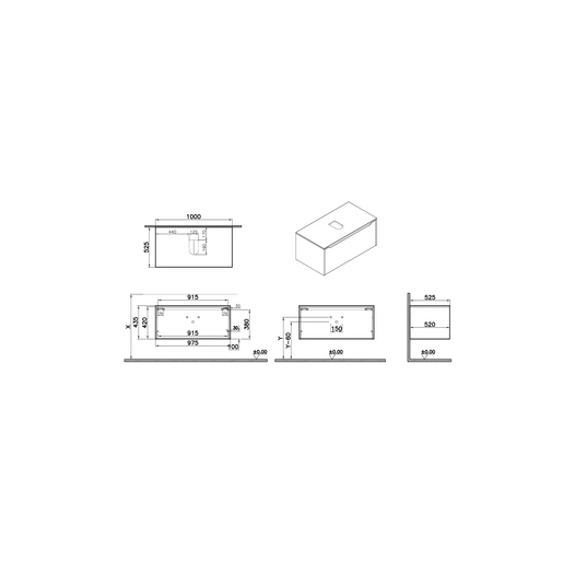 Integra Square Lavabo Dolabı — 4