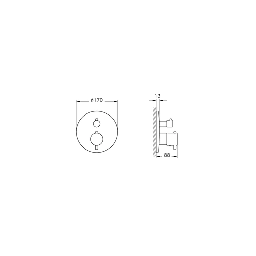 AquaHeat Termostatik Ankastre Banyo Bataryası — 2