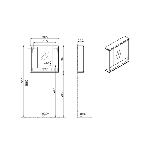 Valarte Neo Aynalı Banyo Dolabı — 5