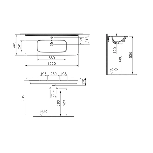 S20 Round Etajerli lavabo — 3