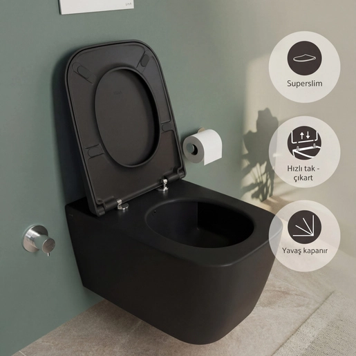 Metropole Square QuantumFlush Asma klozet — 3