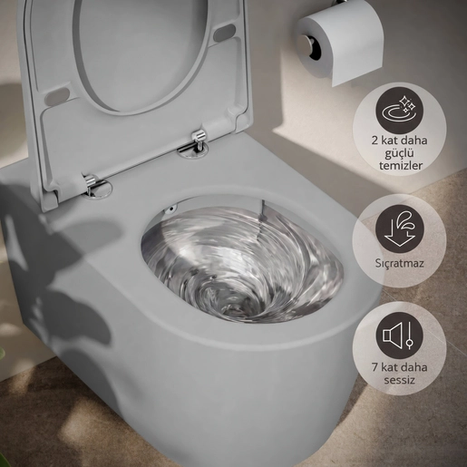 Metropole Round QuantumFlush Asma klozet — 3