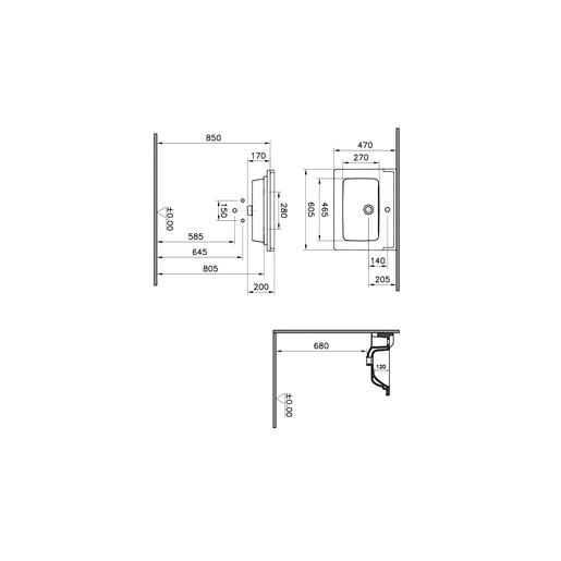 Integra Classic Etajerli Lavabo — 4