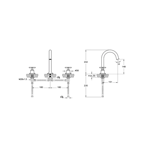 Origin Classic Lavabo Bataryası — 2