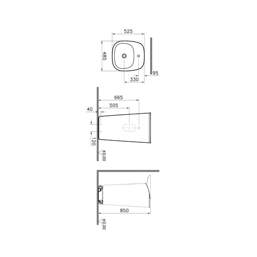 Plural Monoblok Lavabo — 3