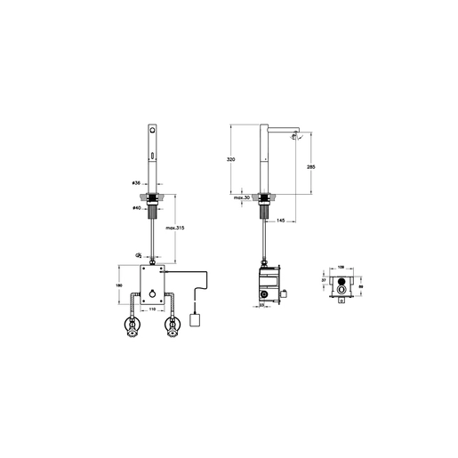 Aquasee Temassız Lavabo Bataryası — 3
