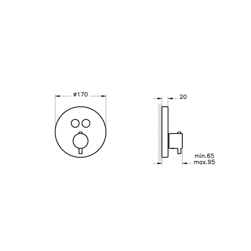 Aquaheat Ankastre Termostatik Banyo Bataryası — 4