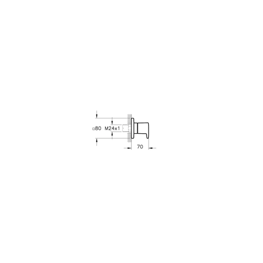 Root Square Ankastre Stop Valf — 2