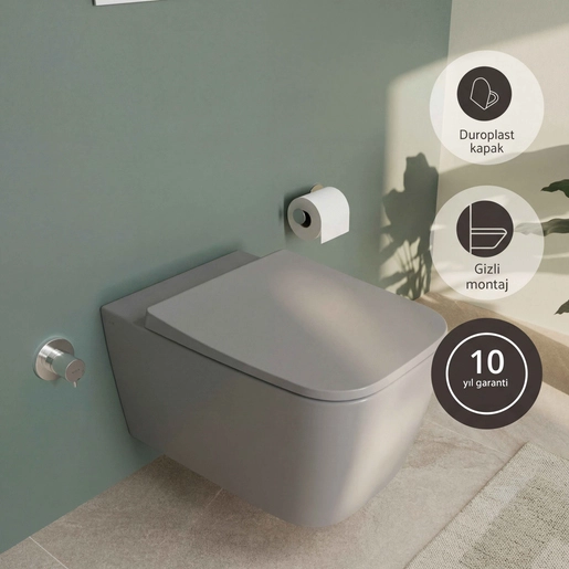 Metropole Square QuantumFlush Asma klozet — 4